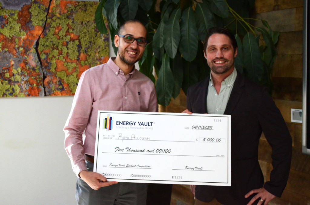 Rami Alloush - Energy Vault Winner